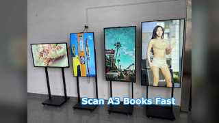 สแกนหนังสือ A3 ที่รวดเร็ว 24MP Pro Scanner