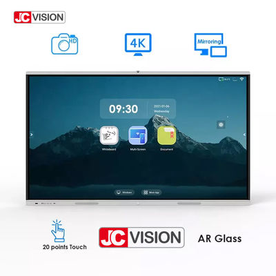 จอแสดงผลแบบโต้ตอบอัจฉริยะ Android OPS 4K ขนาด 75 นิ้ว หน้าจอสัมผัสอัจฉริยะกระดานไวท์บอร์ดแบบโต้ตอบ