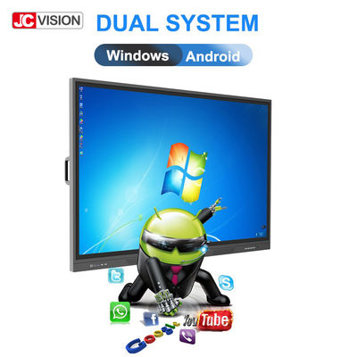 กระดานไวท์บอร์ดแบบโต้ตอบสำหรับการประชุม OPS จอแสดงผล OLED สัมผัส 4K ขนาด 86 นิ้ว 20 จุด