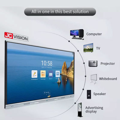 หน้าจออัจฉริยะแบบโต้ตอบ JCVISION ขนาด 86 นิ้ว สำหรับโรงเรียนและการประชุม
