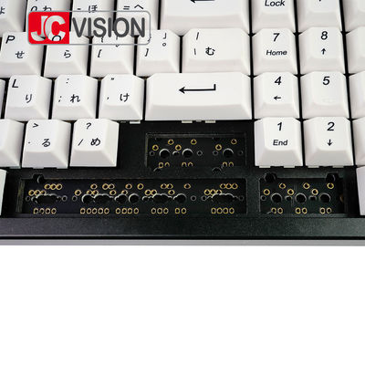 JCVISION 96 คีย์ DIY คีย์บอร์ดเครื่องจักรกล ไม่ร้อน เปลี่ยนแปลง โปรแกรม PCB รองรับ ANSI