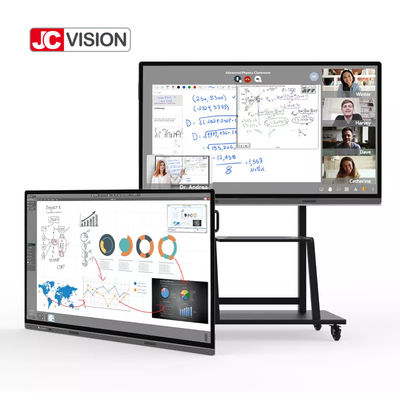 55" - 110" อินเตอร์เอ็กทรอนิกส์ อินเตอร์เอ็กทรอนิกส์ Whiteboard การควบคุมไร้สาย 20 จุด Multitouch
