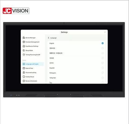 55 - 110 นิ้ว LCD Display สมาร์ทบอร์ด ไวท์บอร์ดปฏิสัมพันธ์ สนับสนุน 20 จุดสัมผัส
