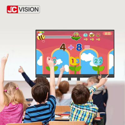 JCVISION 65 - 110Inch Smartboard Interactive Display AG แผน LCD ที่สัมผัสด้วย IR
