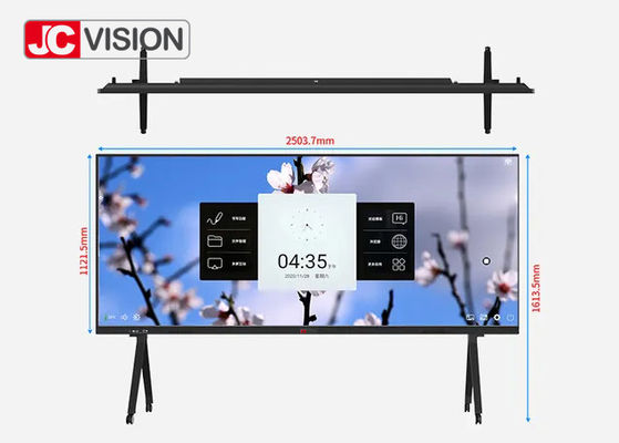 105'' การศึกษา อินเตอร์เอกทีฟ บอร์ดสีขาว 20 จุดสัมผัส บอร์ดสมาร์ท สําหรับการเรียนการสอนในห้องเรียน