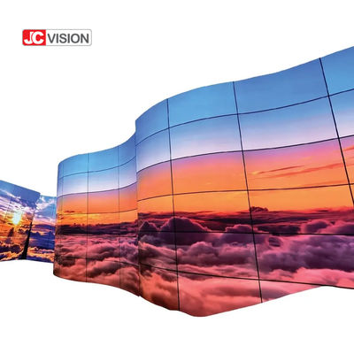 Full HD 4K OLED LCD วิดีโอ ผนัง 65 นิ้ว