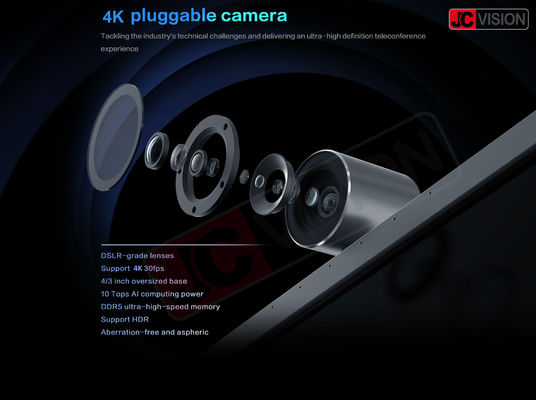 JCHUB Pro อินเตอร์เอกทีฟ สมาชิกบอร์ด 4K กล้องติดต่อจอสัมผัส มัลติสัมผัส