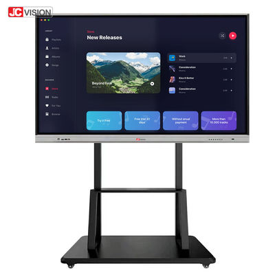 JCVISION 55 นิ้ว แอนดรอยด์ สมาร์ท อินเตอร์เอกทีฟ บอร์ดขาว สําหรับการศึกษา การเรียนการสอนในห้องเรียน