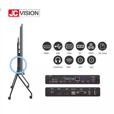 JCVISION กระดานอัจฉริยะแบบโต้ตอบไวท์บอร์ดสำหรับการประชุมและการสอนที่ทนทาน