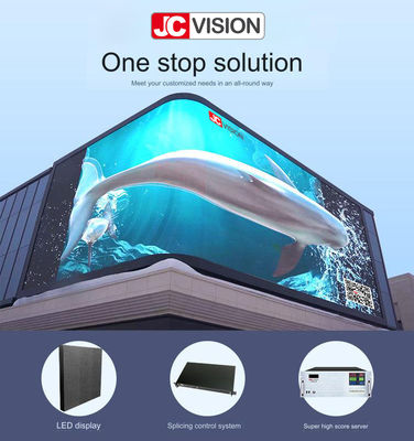 JCVISION ปรับปรุง 3D Outdoor LED Video Wall แจ้งแพร่สําหรับศูนย์การค้า