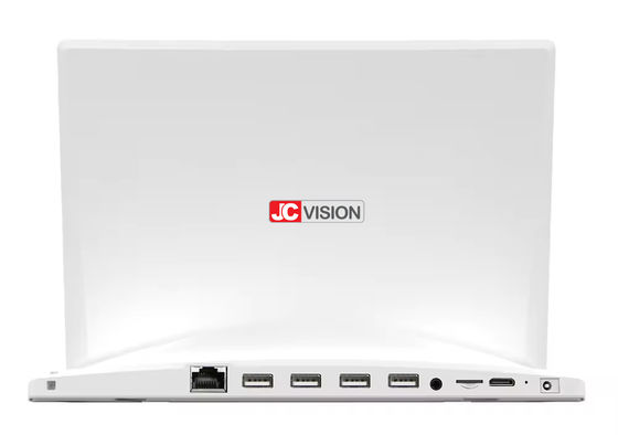 JCVISION หน้าจอโฆษณาขนาด 10.1 นิ้ว รูปตัว L แท็บเล็ต Android สำหรับแสดงความคิดเห็น