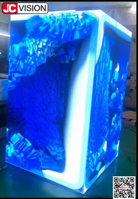 จอแสดงผล LED เอฟเฟกต์ 3 มิติ JCVISION ป้ายโฆษณาดิจิทัล LED ประหยัดพลังงาน