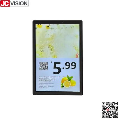จอแสดงผลสองหน้าจอขนาด 10.1 นิ้วของ JCVISION สำหรับป้ายราคาอิเล็กทรอนิกส์สินค้า, ป้ายดิจิทัล/หน้าจอสัมผัส