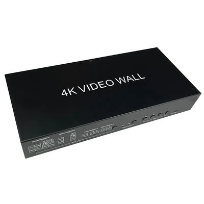 JCVISION วิดีโอ 4K JCVISION วอลล์ HDMI2.0 Matrix 2 ช่องเข้า 4 ช่องออก พร้อมเอาต์พุตวิดีโอวอลล์ 2x2 ปรับได้เอง เอาต์พุตเสียง L/R