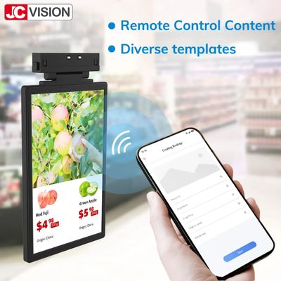 จอแสดงผลป้ายดิจิทัลติดตั้งง่ายของ JCVISION ป้ายราคาอิเล็กทรอนิกส์ จอ LCD เทคโนโลยี TFT