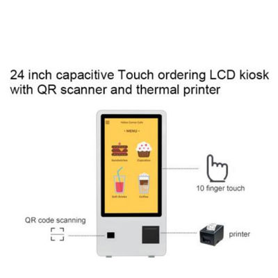 JCVISION เครื่องชําระเงิน 24 นิ้ว Kiosk Touch Screen มุมมอง 178°/178° เหมาะสําหรับสภาพแวดล้อม 0C~50C