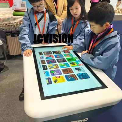 ระดับความสูงและการหมุนปรับ โต๊ะสัมผัสอินเตอร์เอ็กเตอร์ Android หลายสี สําหรับการศึกษา