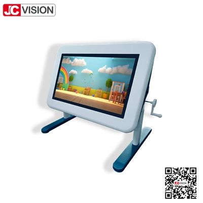 จอแสดงผล LCD Android 32" JCVISION พร้อมหน้าจอสัมผัส 20 จุด โต๊ะสัมผัสเพื่อการศึกษาพร้อมปรับความสูงได้