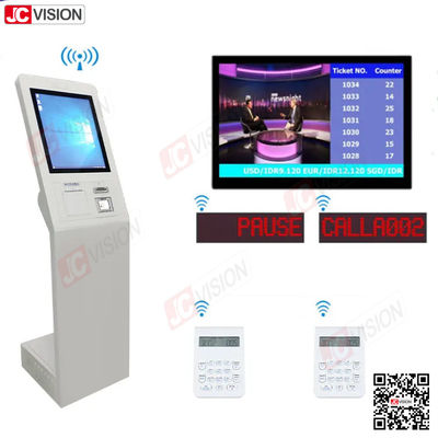 JCVISION ระบบบริหารคิวในล็อบบี้ของธนาคาร โรงพยาบาล เครื่องตั๋ว เครื่องจอสัมผัส