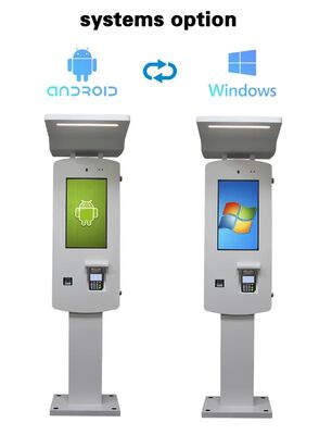 Nvidia Chipset 24" Outdoor Waterproof IP55 Self Service Payment Kiosk รายละเอียดรวดเร็วของเทอร์มินอลการชําระเงินหน้าจอสัมผัสภายนอก