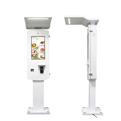 Nvidia Chipset 24" Outdoor Waterproof IP55 Self Service Payment Kiosk รายละเอียดรวดเร็วของเทอร์มินอลการชําระเงินหน้าจอสัมผัสภายนอก
