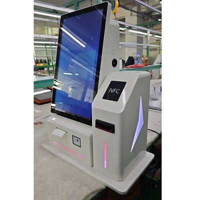 Nvidia Chipset 24" Outdoor Waterproof IP55 Self Service Payment Kiosk รายละเอียดรวดเร็วของเทอร์มินอลการชําระเงินหน้าจอสัมผัสภายนอก