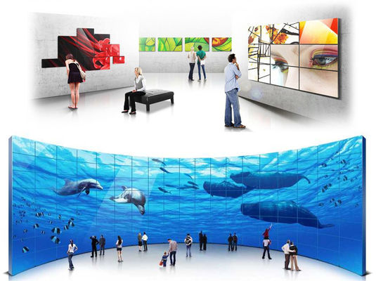จอแสดงผลวิดีโอวอลล์ LCD ของ JCVISION ขนาด 43 นิ้ว LCD HD วิดีโอวอลล์แบบไร้รอยต่อ