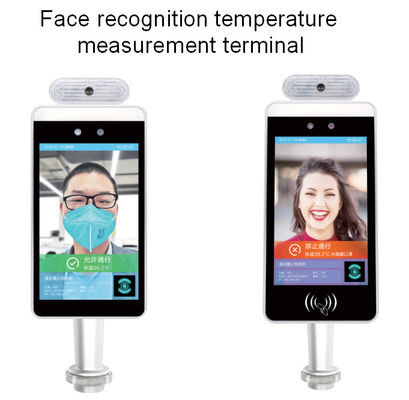 ระบบปฏิบัติการ Android AI จดจำใบหน้าและเครื่องสแกนอุณหภูมิ ขนาด 8 นิ้ว