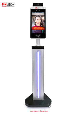 ระบบปฏิบัติการ Android AI จดจำใบหน้าและเครื่องสแกนอุณหภูมิ ขนาด 8 นิ้ว
