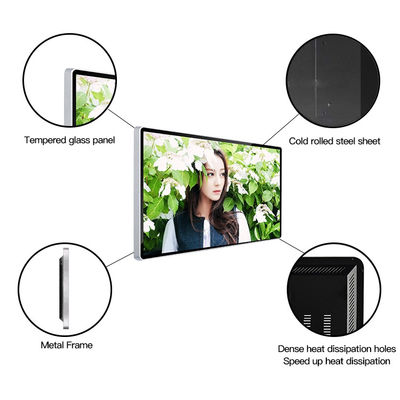Quad Core Indoor Digital Signage Displays LCD การแสดงสัญญาณดิจิตอลติดผนัง