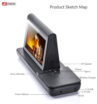 NFC 4G เครื่องชาร์จไร้สาย เมนู แพวเวอร์แบงค์ 7 นิ้ว TFT ในร้าน โป้ดิจิตอล