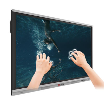 การศึกษา Smart Interactive Flat Panel อิเล็กทรอนิกส์ บอร์ดสีขาวจอสัมผัส