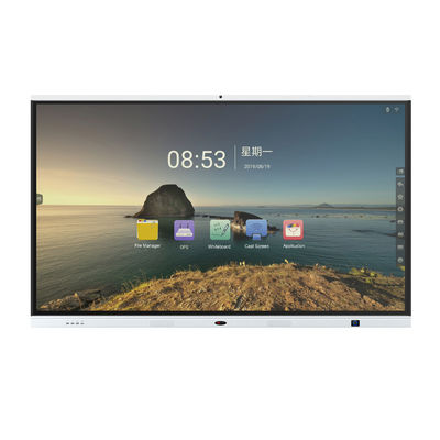 การศึกษา Smart Interactive Flat Panel อิเล็กทรอนิกส์ บอร์ดสีขาวจอสัมผัส