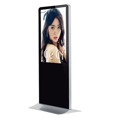 เครื่องเล่นสื่อป้ายดิจิทัลแบบตั้งพื้น 1920*1080FHD, ป้ายดิจิทัลสำหรับล็อบบี้โรงแรมขนาด 42 นิ้ว