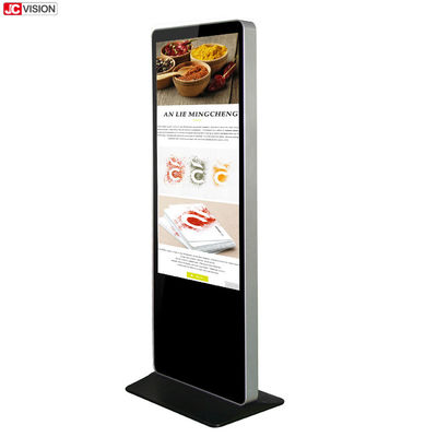 เครื่องเล่นสื่อป้ายดิจิทัลแบบตั้งพื้น 1920*1080FHD, ป้ายดิจิทัลสำหรับล็อบบี้โรงแรมขนาด 42 นิ้ว