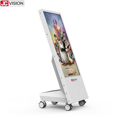 จอแสดงผลแบบใช้แบตเตอรี่ JCVISION, ป้ายดิจิทัลสำหรับร้านอาหารแบบเคลื่อนย้ายได้ขนาด 32 นิ้ว