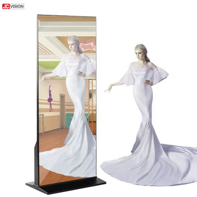 43 นิ้ว อินเตอร์เอคทีฟ สมาร์ท มิเรอร์ LCD FHD IPS ทัชสกรีน มิเรอร์ ดิสเพลย์ สําหรับการค้าปลีก