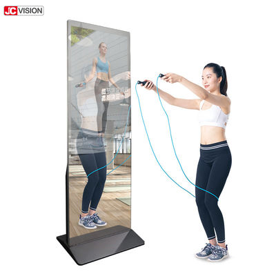 43 นิ้ว อินเตอร์เอคทีฟ สมาร์ท มิเรอร์ LCD FHD IPS ทัชสกรีน มิเรอร์ ดิสเพลย์ สําหรับการค้าปลีก