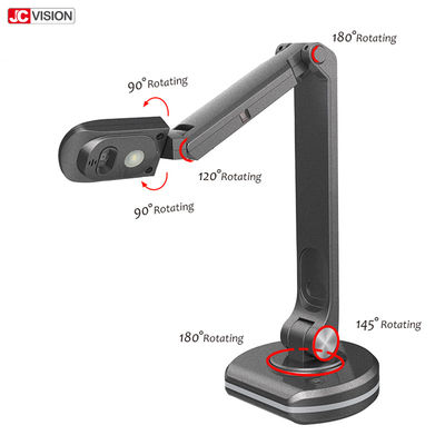 เครื่องสแกนเอกสารแบบพกพา 8MP พร้อมโฟกัสอัตโนมัติ กล้อง USB