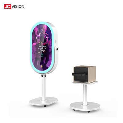 ตู้คีออสก์ Smart Portable Mirror Booth, ตู้ถ่ายภาพเซลฟี่ Mirror Photo Booth พร้อมเครื่องพิมพ์ขนาด 21.5 นิ้ว