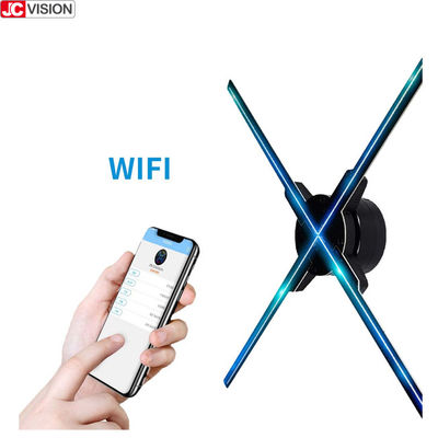 จอแสดงผลภาพสามมิติแบบโฮโลแกรม JCVISION ขนาด 65 ซม. พัดลม Wifi 3D โฮโลแกรม AD LED
