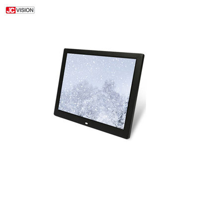 กรอบรูปดิจิตอล LCD ขนาด 14 นิ้ว 1024x768 จอแสดงผลภาพถ่ายดิจิตอลแบบตั้งโต๊ะ LED