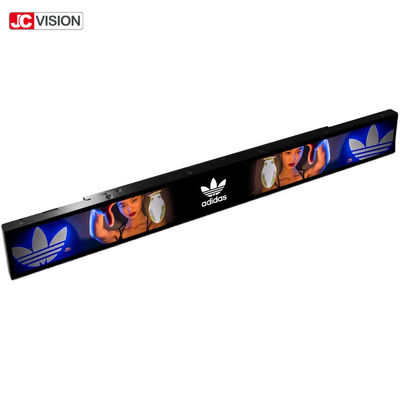 หน้าจอแสดงผล LCD แบบบาร์ยืดขอบชั้นวาง จอ LCD แบบ Ultra Wide ป้าย