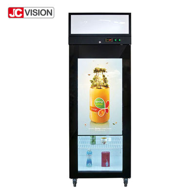 JCVISION จอแสดงผล LCD แบบบาร์ยืด 42 นิ้ว จอโฆษณาดิจิทัลสำหรับประตูตู้เย็น