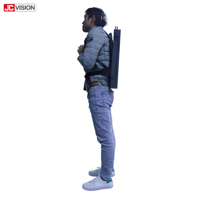 13000mA 22in Backpack Lcd ดิจิตอล บิล์ดบอร์ดตั้ง 250nits