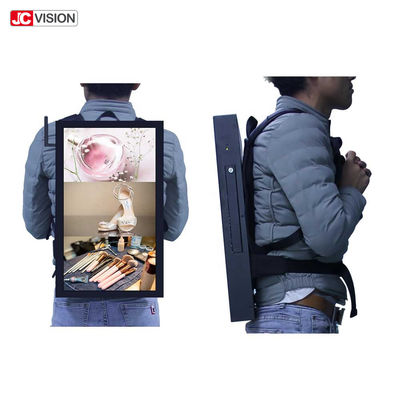 13000mA 22in Backpack Lcd ดิจิตอล บิล์ดบอร์ดตั้ง 250nits