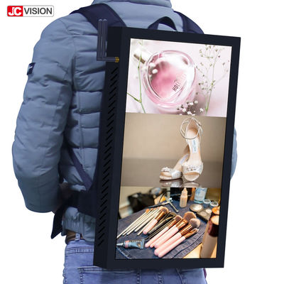 13000mA 22in Backpack Lcd ดิจิตอล บิล์ดบอร์ดตั้ง 250nits