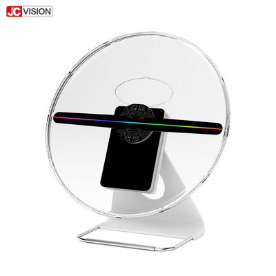 พัดลม LED โฮโลแกรม 3 มิติ 30W พร้อมการควบคุมผ่านแอปพลิเคชัน ความสว่าง 500cd/m2