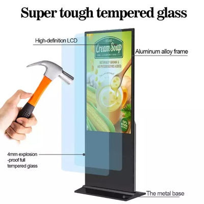 NTSC 43in อินเตอร์เอคทีฟ LCD Digital Signage FCC ตกพื้น