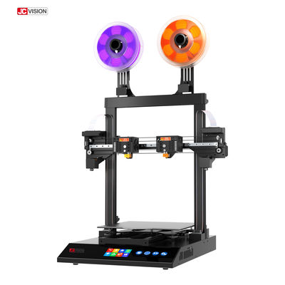 เครื่องพิมพ์ 3 มิติแบบตั้งโต๊ะ JCVISION PLA Dual Extruder 400W สองหัวฉีด